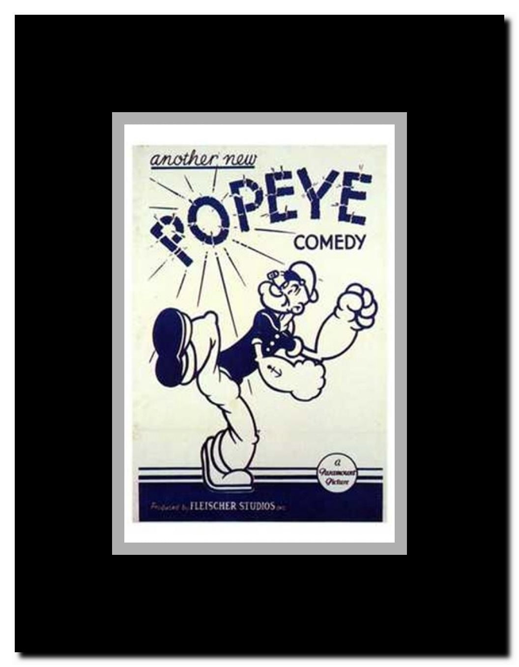 Another New Popeye Comedy Framed Movie Poster