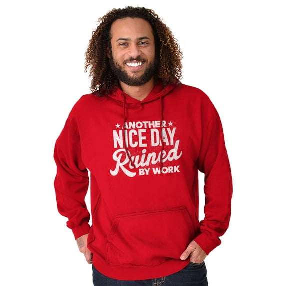 Another Nice Day Ruined Funny Work Unisex Plus Size Hoodie Brisco Brands 4X
