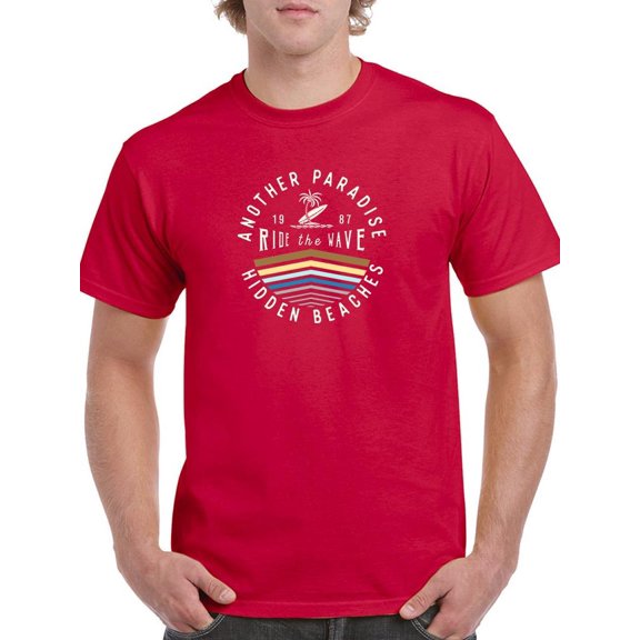 Another Paradse Hidden Beach T-Shirt Men -Image by Shutterstock, Male Small