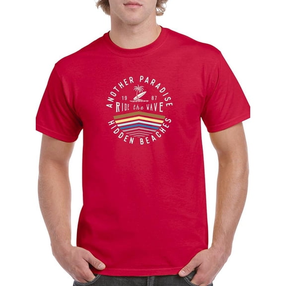 Another Paradse Hidden Beach T-Shirt Men -Image by Shutterstock, Male x-Large
