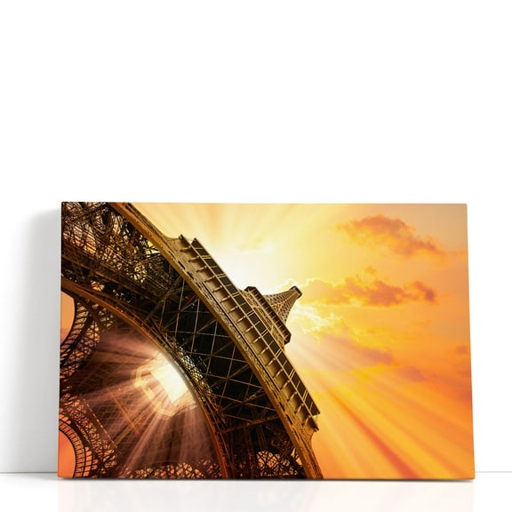 Another Shot of Eiffel Tower Paris, France - Wrapped Canvas Print Wall Art | 36" W x 24" H