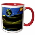 thumbnail image 1 of 3drose, Another World, 15oz Two-tone Red Mug, 1 of 6