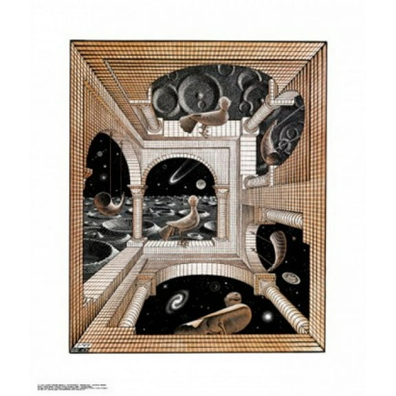 Another World Laminated Poster by M.C. Escher (22 x 26)