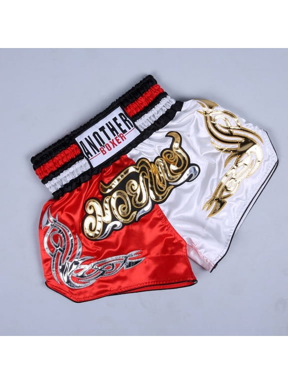 Anotherboxer Unisex Muay Thai Boxing Shorts MMA Kickboxing Fighting Breathable
