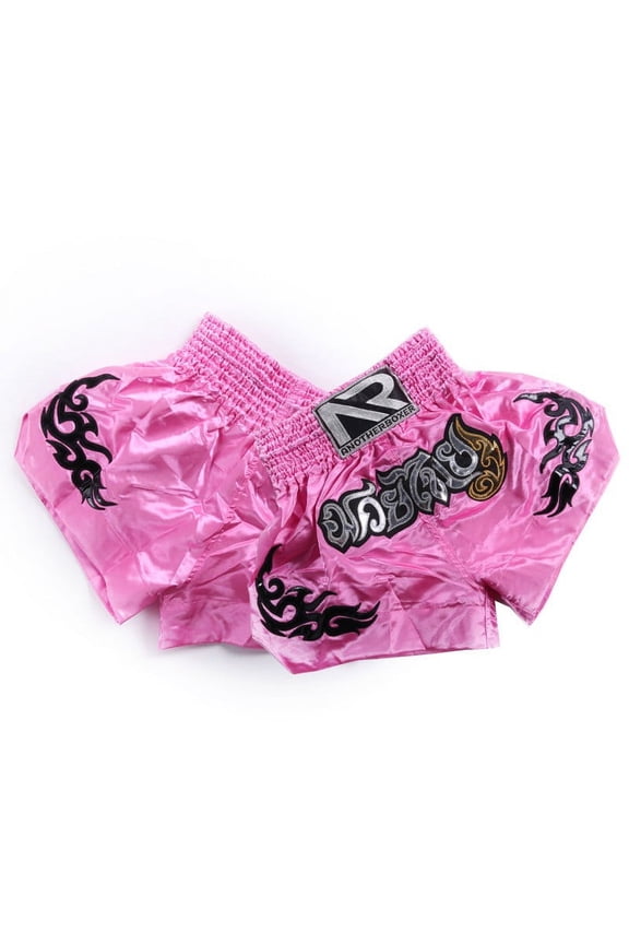 Anotherboxer Women Kick Boxing Shorts mma Muay Thai Children Fighting Training Pink