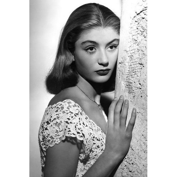 Anouk Aimee Nice Portrait B&W 24x36 Poster
