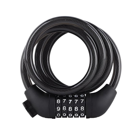 Anpala Secure Your Bike with 5-Digit Combination Lock, Steel for Mountain & Electric Bikes【Theft Deterrent】, Easy to Use