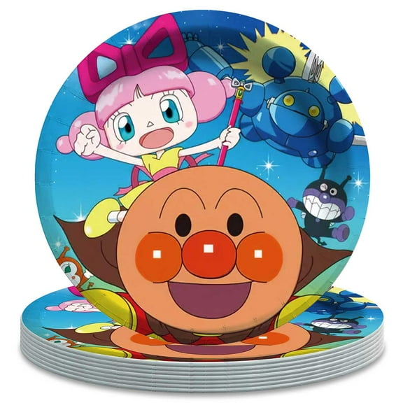 Anpanman Birthday Decorations Plates Party Supplies Tableware Disposable Dinnerware