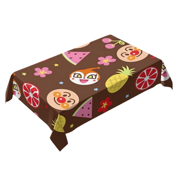 Anpanman Themed Square Tablecloth 54 * 72 Inches Durable Stylish