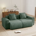 thumbnail image 1 of Anpport 78" Modular Sectional Cloud Loveseat Sofa, 2‑Seater Premium Velvet Upholstered Couch with Pillows, No Assembly, for Living Room, Bedroom & Small Apartment, Green, 1 of 4
