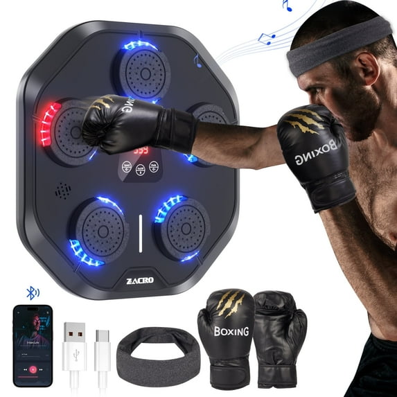 Anpro Music Boxing Machine, Smart Bluetooth Boxing Machine Wall Mounted ...