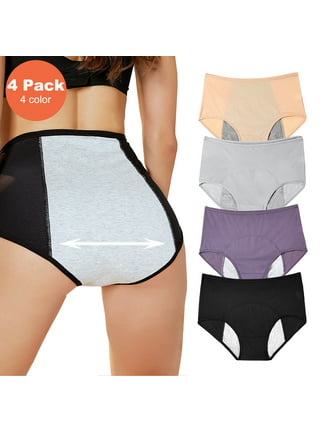 3-Pack Menstrual Period Panties for Women High Waist V-shaped Postpartum  Ladies Underwear