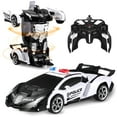 thumbnail image 1 of Anpro Transform RC Car Toy for Kids, 1:18 Scale Transform Remote Control Car Robot for Age 5+ Boy Girl, White, 1 of 8