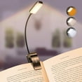 Anpro rechargeable book light 16 led easy clip on reading lamp 3