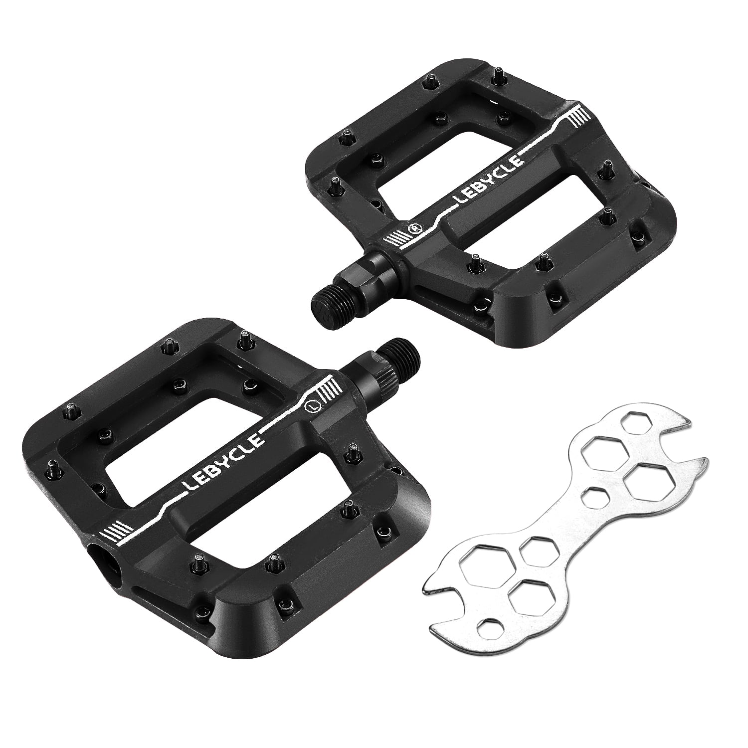 Anpro Road/MTB Bike Pedals Universal NonSlip Nylon Widened Foot Pedals