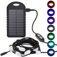 thumbnail image 1 of Anpro Solar Camping String Lights, 20.5Ft Outdoor Solar Lights with 12LEDs, 5 Modes & 7 Light Colors, Adjustable Brightness, Rechargeable LED Camping Light for Outdoor, Hiking, 1 of 9
