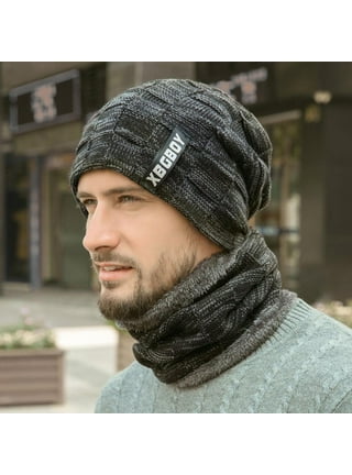 Unisex Outdoor Bonnet Skiing Hats Stretchable Knit Fabric Hip Hop Cap for  Football Game Ice Skating Snowboarding Black