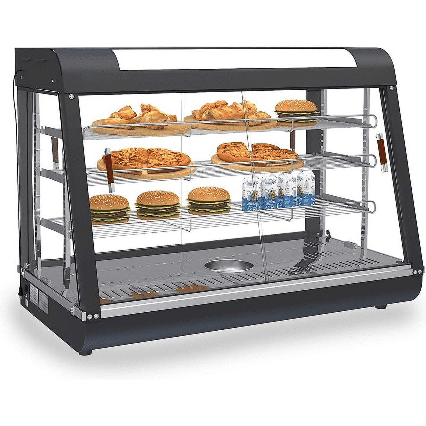 Anpuce, Food Warmer, 35 inches, 3-Tier Countertop Display Black ...