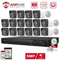 thumbnail image 1 of Anpviz 16CH 4K 5MP PoE Home Security Camera System, H.265+ NVR AI CCTV System and 16PCS IP Bullet Camera With 2TB HDD, Human Vehicle Detection, Night Vision, 1 of 7