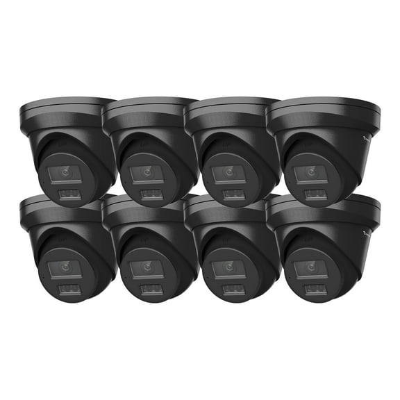 Anpviz 4K PoE IP Camera Outdoor, 8MP Smart Dual Light Turret Security Camera, Human/Vehicle Detection, 2.8mm Lens, Hybrid Color Night Vision, IP67 Waterproof(8PC)