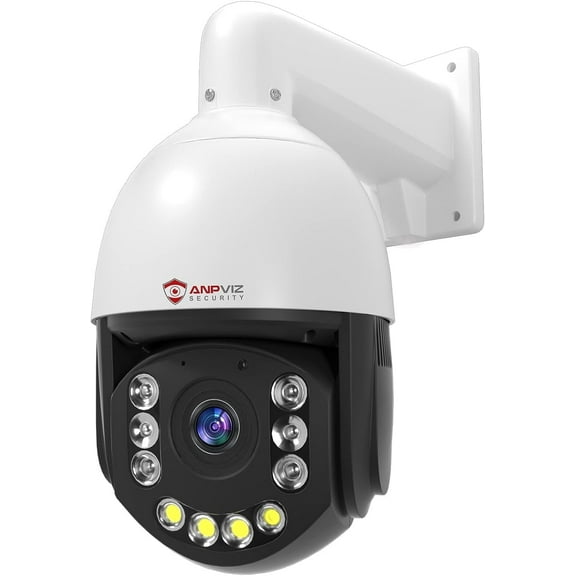 Anpviz 4K PoE PTZ Camera Outdoor, Pan Tilt 20X Optical Zoom & Human/Vehicle Detection, Speed Dome Security Camera with Auto-Tracking, 2-Way Talk, Smart Color Night Vision