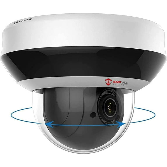 Anpviz 4MP PTZ IP Camera Outdoor Security 4X Zoom Dome POE CCTV Surveillance SD Card Audio H.265 Motion Detection