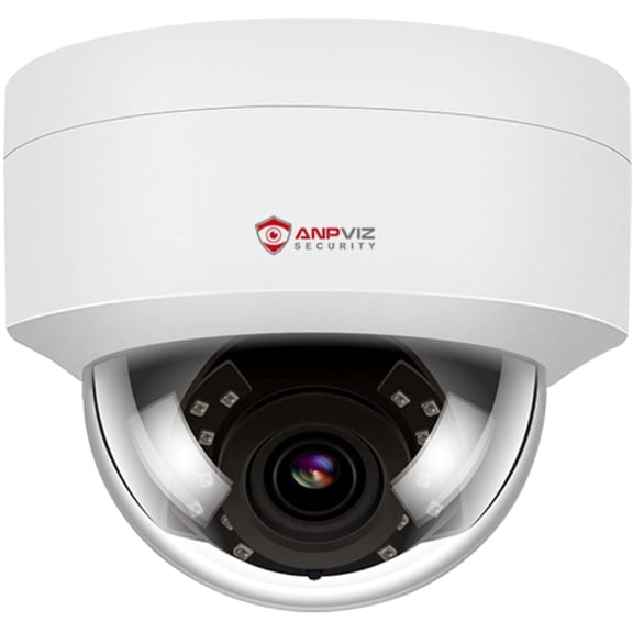 Anpviz 4MP PoE IP Dome Camera with Microphone/Audio, IP Security Camera Outdoor /Indoor, 98ft Night Vision, IP66 Waterproof, 2.8mm Wide Angle Lens, 24/7 Recording