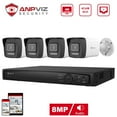 thumbnail image 1 of Anpviz 8CH 4K PoE Home Security Camera System, 8MP H.265+ NVR AI CCTV System and 4PCS 4K IP Bullet Camera, Human Vehicle Detection, Night Vision, 1 of 9
