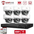 thumbnail image 1 of Anpviz 8CH 4K PoE Home Security Camera System, 8MP H.265+ NVR AI CCTV System and 6PCS IP Dome Camera, Human Vehicle Detection, Night Vision, 1 of 6
