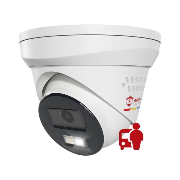 Anpviz 8MP IP PoE Camera with Night Vision, 2-Way Audio, AI Human & Vehicle Detection, Waterproof Outdoor Security