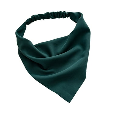 Anqbci Hair Accessories Women Head Scarf Vintage Triangle Anti-slip Solid Color Elastic Band Hair Decoration Bandanas Adjustable Pastoral Style Headband