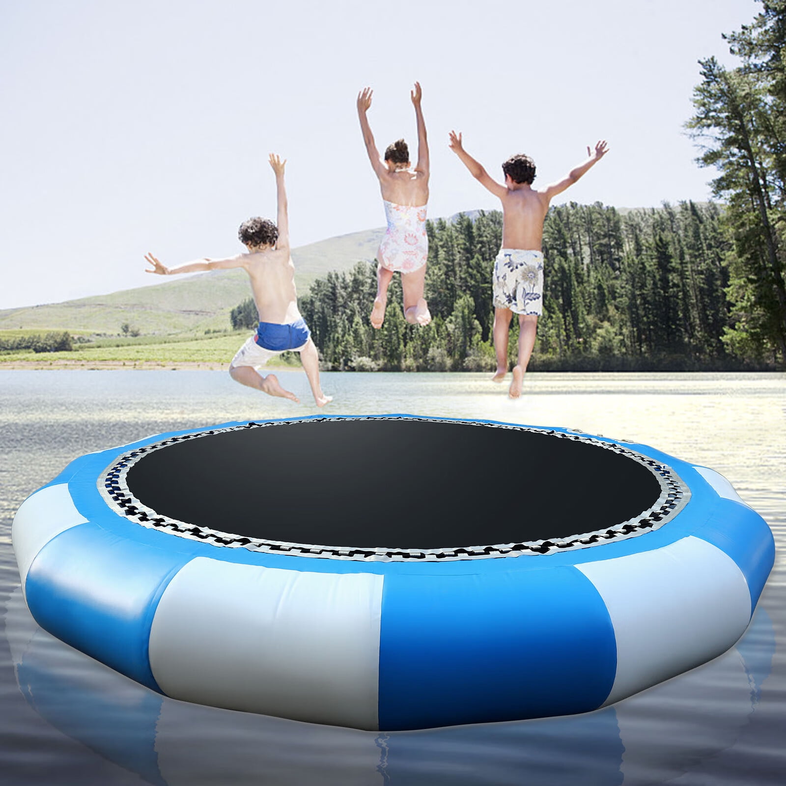 Floating trampolines clearance