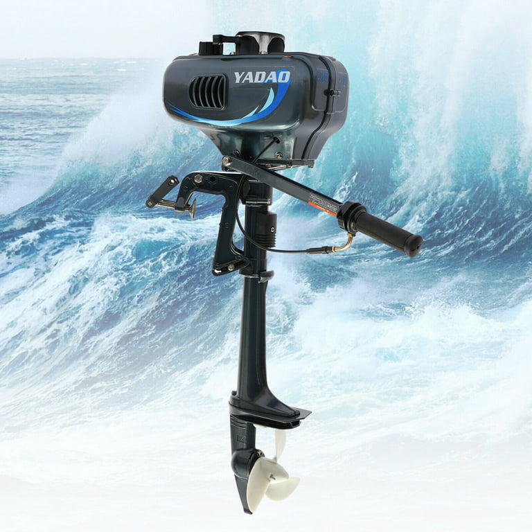 Anqidi 3.5HP 2 Stroke Outboard Motor 2.5KW Fishing Boat Engine w/Water  Cooling CDI System Short Shaft Outboard Motor Max 5000r/Min 