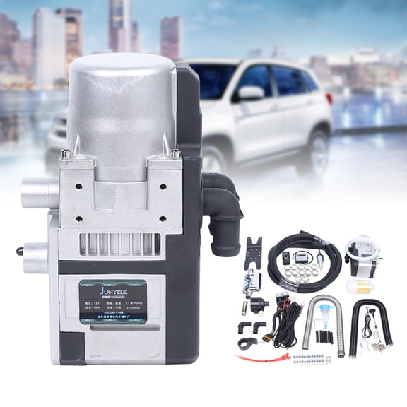 Anqidi 5KW 12V Remote Control Diesel Water Heater Water Heating Parking Heater Kit for Van Boat Trucks Camper Trailer RV