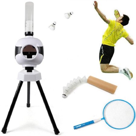 Anqidi Automatic Badminton Serve Machine Beginner Badminton Training Machine Launcher Robot Shuttlecock Feeder Badminton Trainer