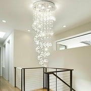 Anqidi Bedroom And Dining Room Crystal Mount Flush Pendant