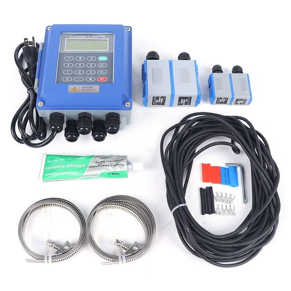 Anqidi TUF-2000B Flow Meter Digital Water Liquid Flowmeter DN20-700mm 1% Accuracy with TS-2 & TM-1 Transducer