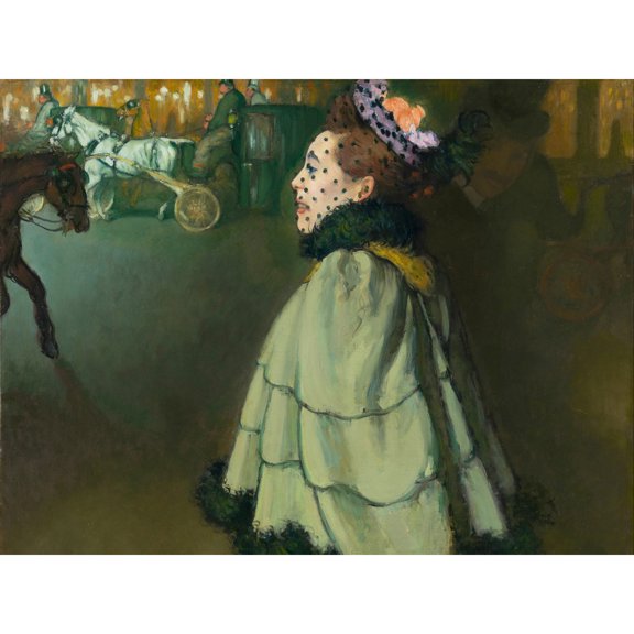 Anquetin Woman Champs-Elysees Night Painting Paris Extra Large Art Print Wall Mural Poster Premium XL