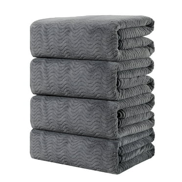 Anray Home 4 Pack Bath Towel Set 35''x70'', Oversized Bathroom Towel Soft Plush Bath Sheet 600GSM Microfibers Extra Large Towels Highly Absorbent Quick Dry Towels Hotel Shower Towel