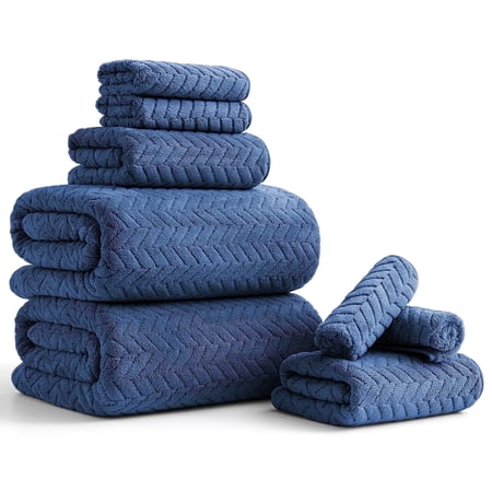 Beartech 8 Piece Bath Towel Set |2 Oversized Large Bath Towels Sheet, 2 Hand Towels & 4 Washcloths| Ultra Soft Towel Set Highly Absorbent Quick Dry Hotel Towel Collection