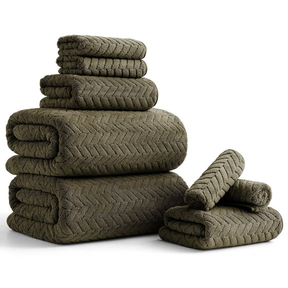 Beartech 8 Piece Bath Towel Set |2 Oversized Large Bath Towels Sheet, 2 Hand Towels & 4 Washcloths| Ultra Soft Towel Set Highly Absorbent Quick Dry Hotel Towel Collection