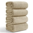 thumbnail image 1 of Beartech 4 Pack Microfiber Bath Towels Set - 4 Bath sheet,Soft Family Towel, Highly Absorbent Towel, Quick Dry & Less Lint Shower towel for Bathroom, Hotel-Camel, 1 of 7