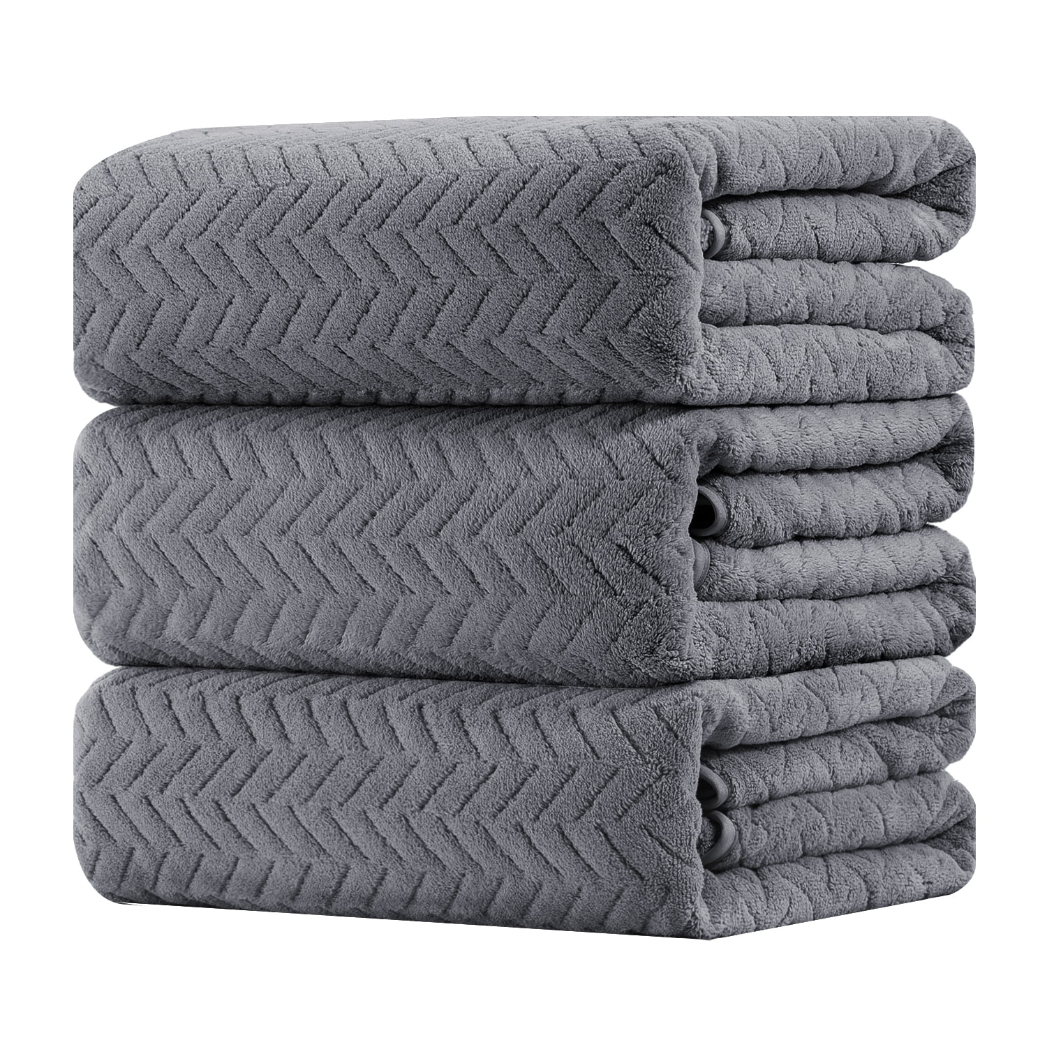 Anray Home Bath Towel Set 3 Pack Microfiber Bathroom Towel Plush Bath Sheet Towel Oversized Towels Hotel Shower Towel Collection - Walmart.com