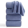 thumbnail image 1 of Beartech 4 Pack Large Size Microfiber Bath Towel Set 35×70 IN, Soft Highly Absorbent Quick Dry Bath Towels, Lint Resistant Multipurpose Bathroom Towels for Family Home Hotel Spa, Purple Blue, 1 of 9