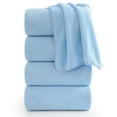 thumbnail image 1 of Beartech 4 Pack Microfiber Bath Towels Set - Soft Bathroom Towels,Lightweight Towels Highly Absorbent Family Towels, Quick Dry & Less Lint Shower towels for Hotel, Spa-Blue, 1 of 9