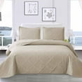 thumbnail image 1 of Beartech Solid Color Quilt Set Twin Size Camel Bedspread Coverlet Microfiber Bedding Lightweight Reversible Set,Soft Bedding for All Seasons, 1 of 7