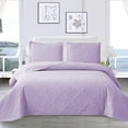 thumbnail image 1 of Beartech Solid Color Quilt Set Twin Size Light Purple Bedspread Coverlet Microfiber Bedding Lightweight Reversible Set,Soft Bedding for All Seasons, 1 of 7