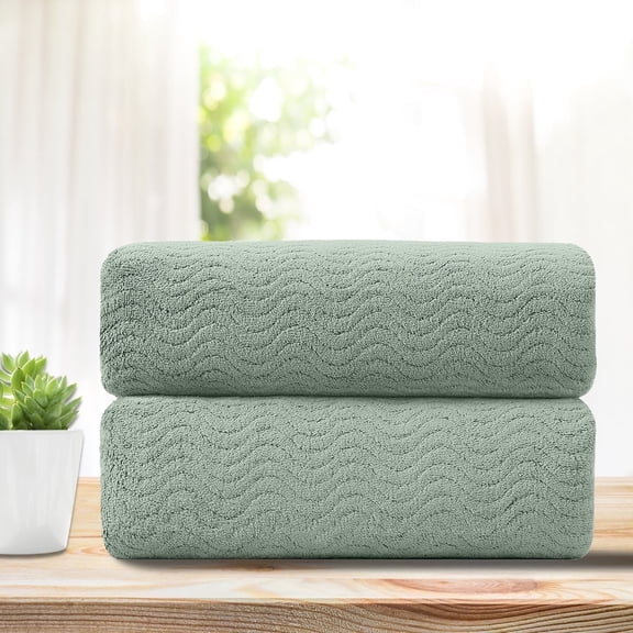 Beartech Towel Set-2 Pack Hand Towel Set Soft Fluffy Microfibers Absorbent Quick Dry Plush Hand Towel Bathroom Set Collection Spa & Hotel Luxury Towels,Aqua