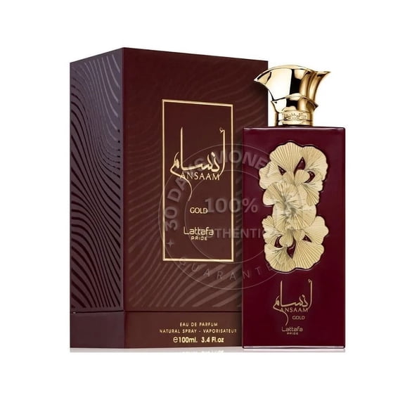 Lattafa Pride Ansaam Gold by Lattafa Eau De Parfum Spray (Unisex) 3.4 oz for Women
