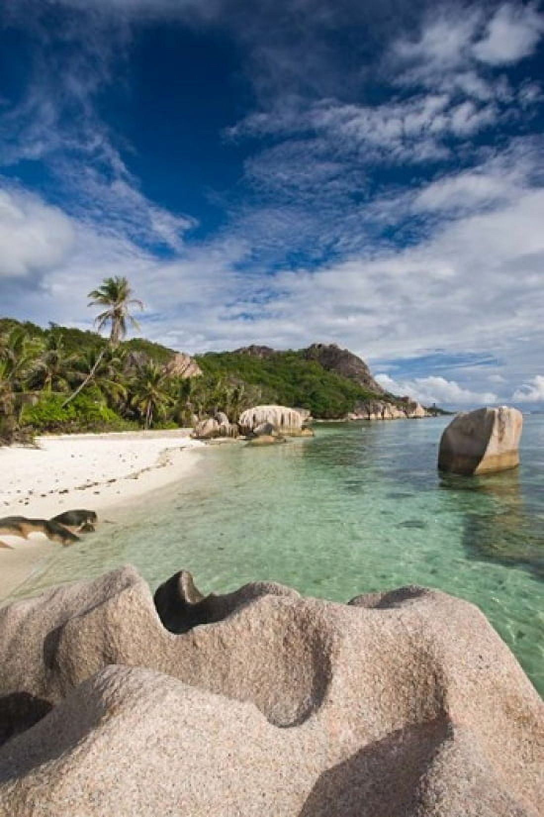 Anse Source DArgent Beach LUnion Estate Plantation La Digue Island Seychelles Canvas Art - Walter Bibikow DanitaDelimont (25 x 38)